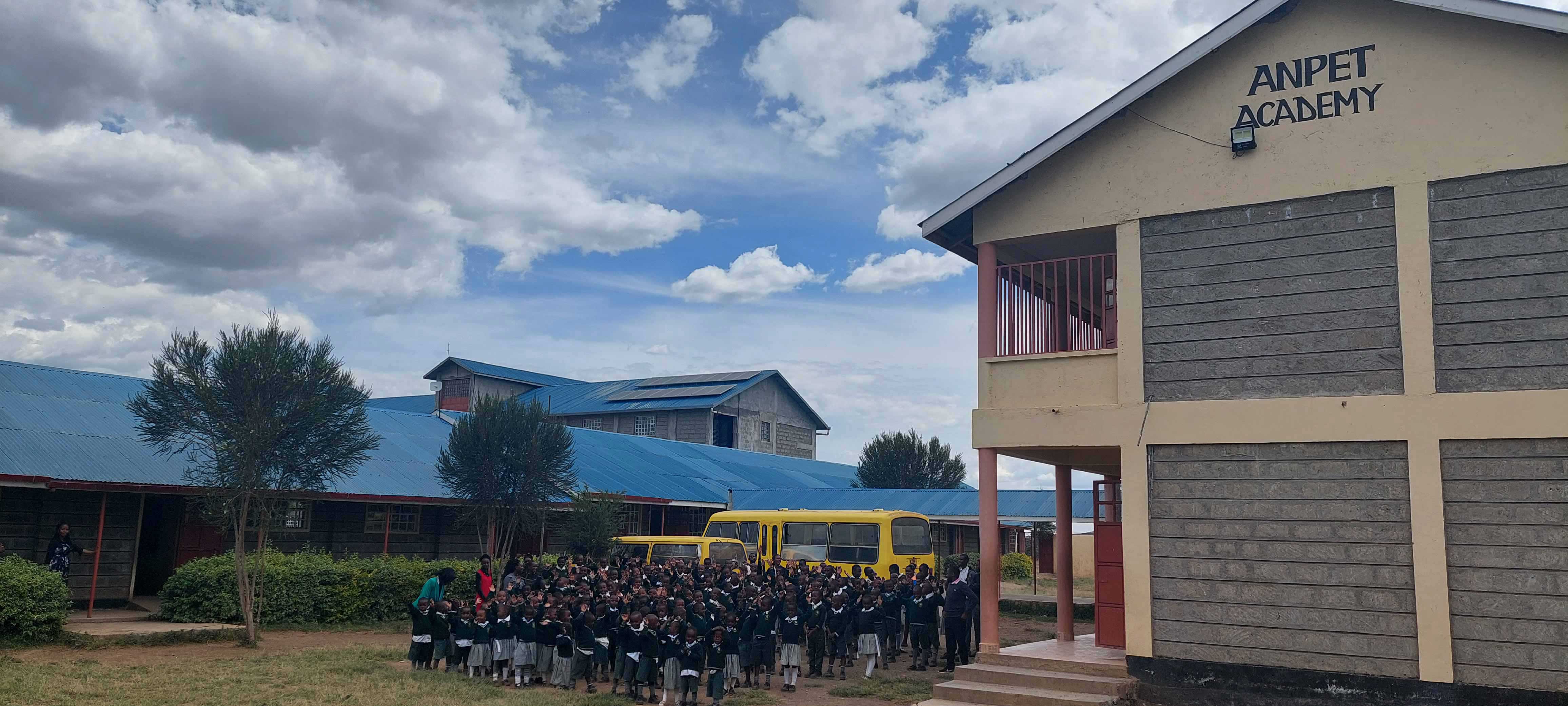 School assembly gathering