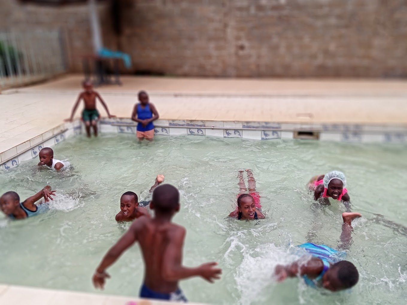 Students participating in a workshop